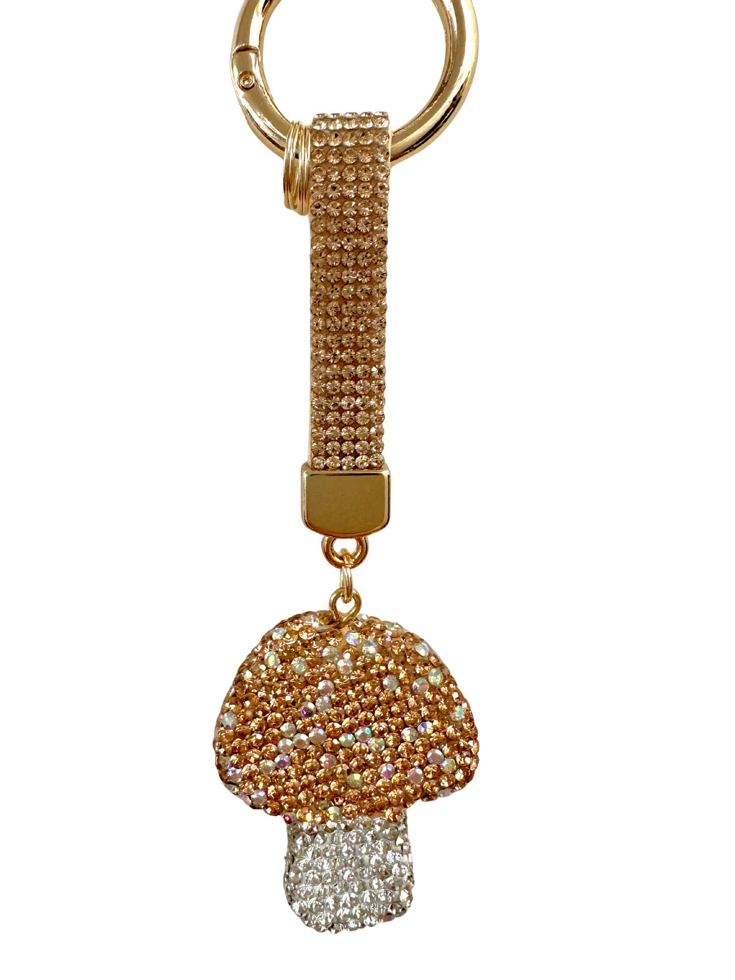 Mushroom glass bead charm