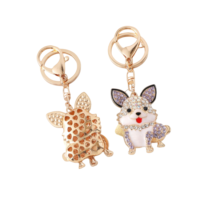 Dog glass bead charm