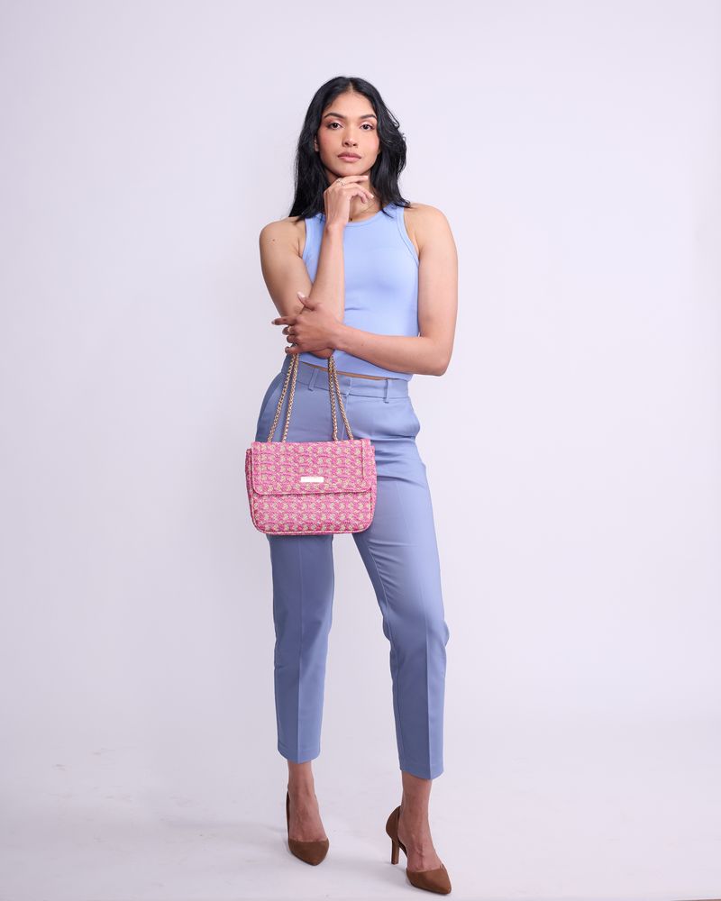 Sophia Shoulder Bag in Pink