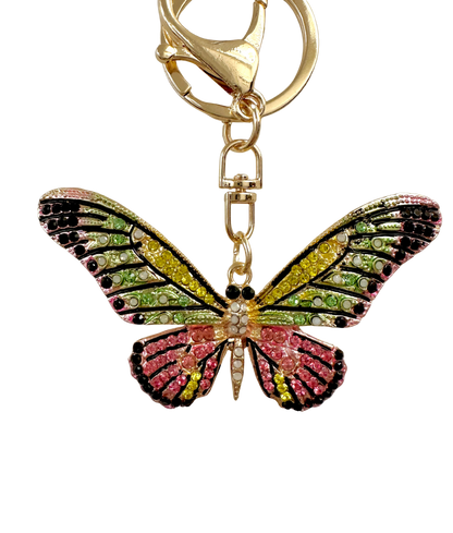 Butterfly glass bead charm