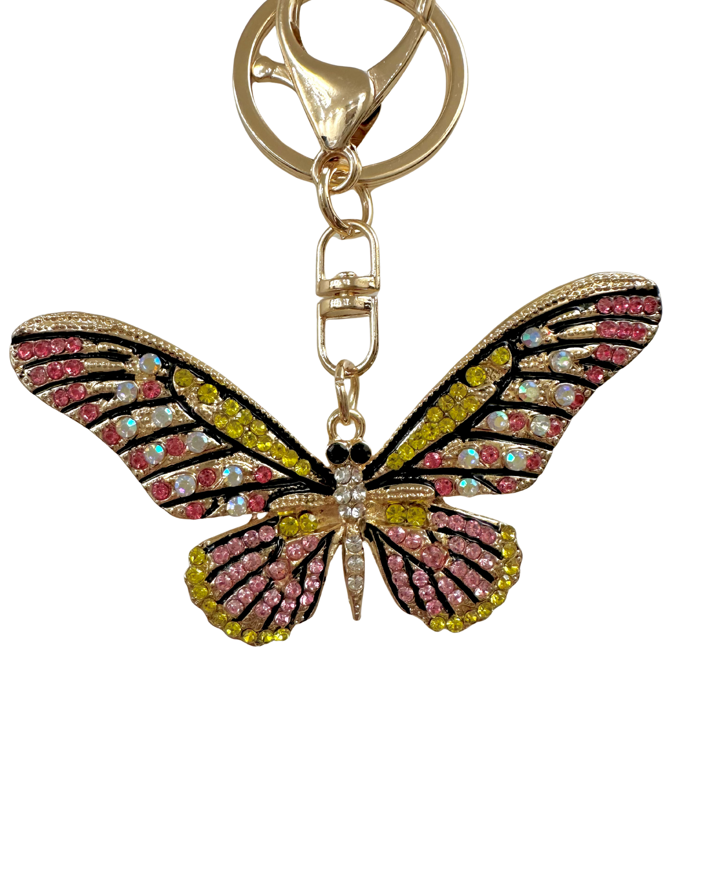 Butterfly glass bead charm