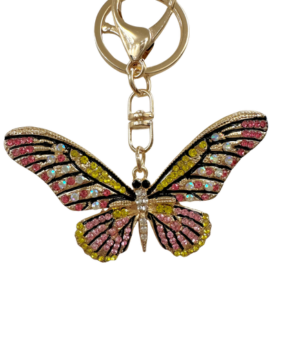Butterfly glass bead charm
