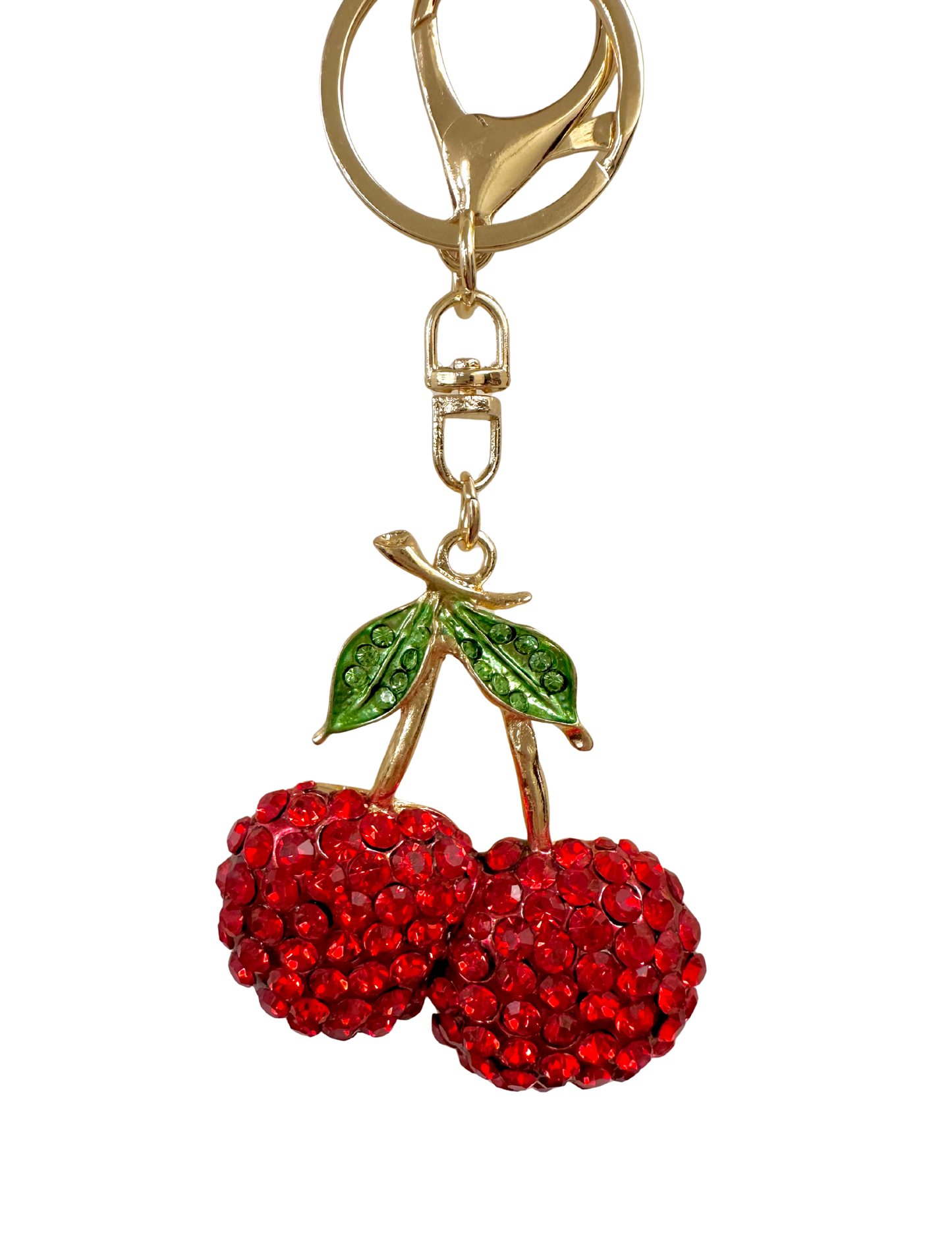 Cherry glass bead charm
