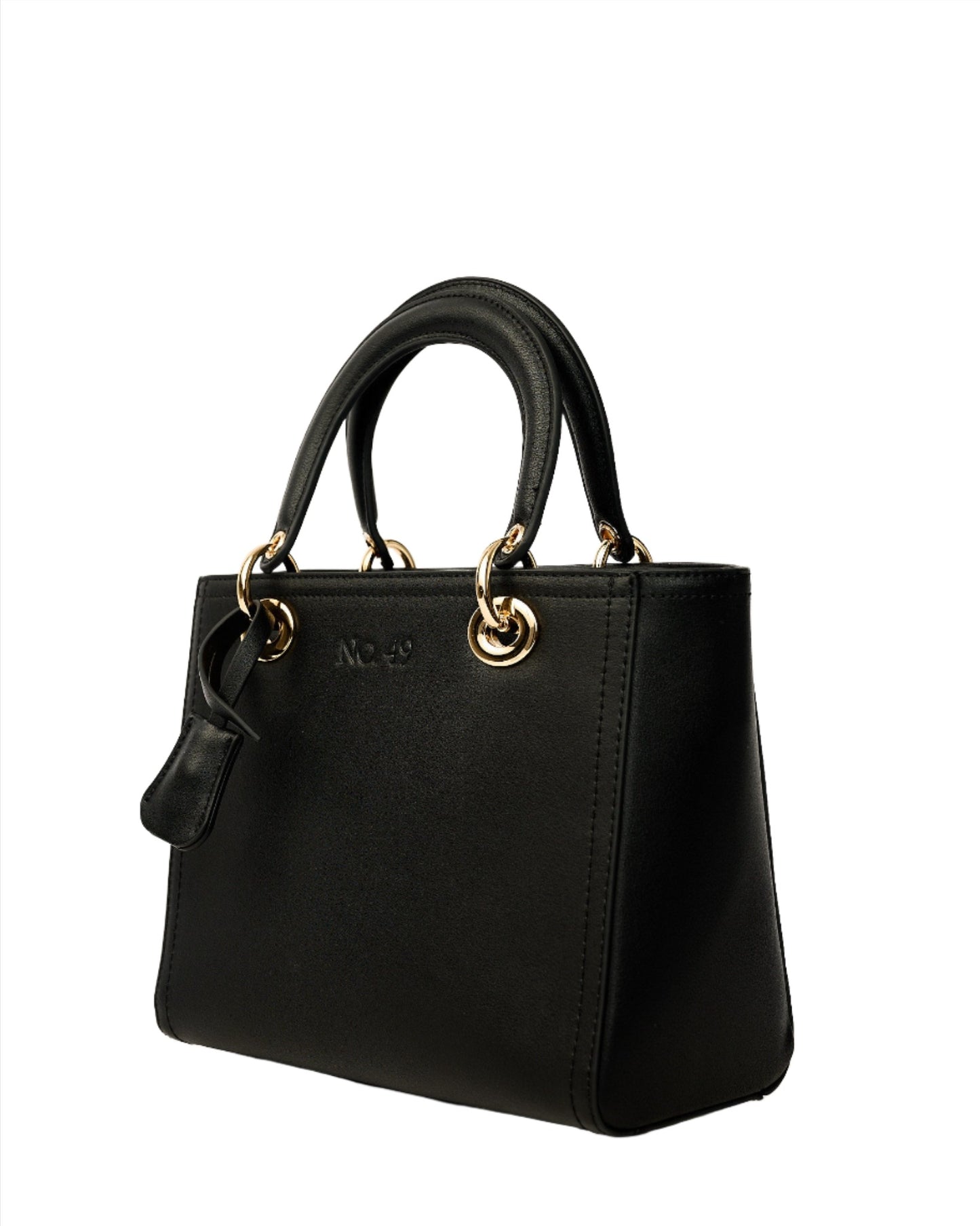 Chancy Black Satchel & Shoulder Bag