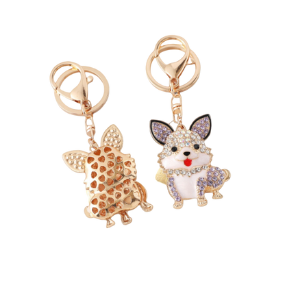 Dog glass bead charm