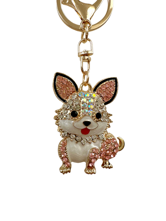 Dog glass bead charm