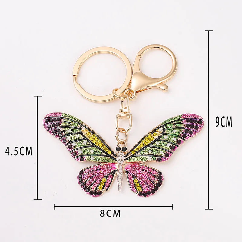 Butterfly glass bead charm