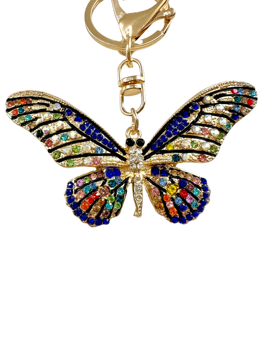 Butterfly glass bead charm