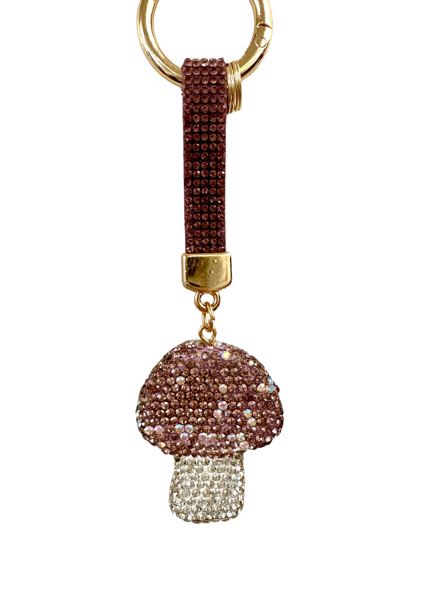 Mushroom glass bead charm