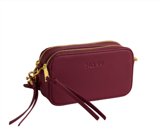 Kiki Burgundy Camera Bag