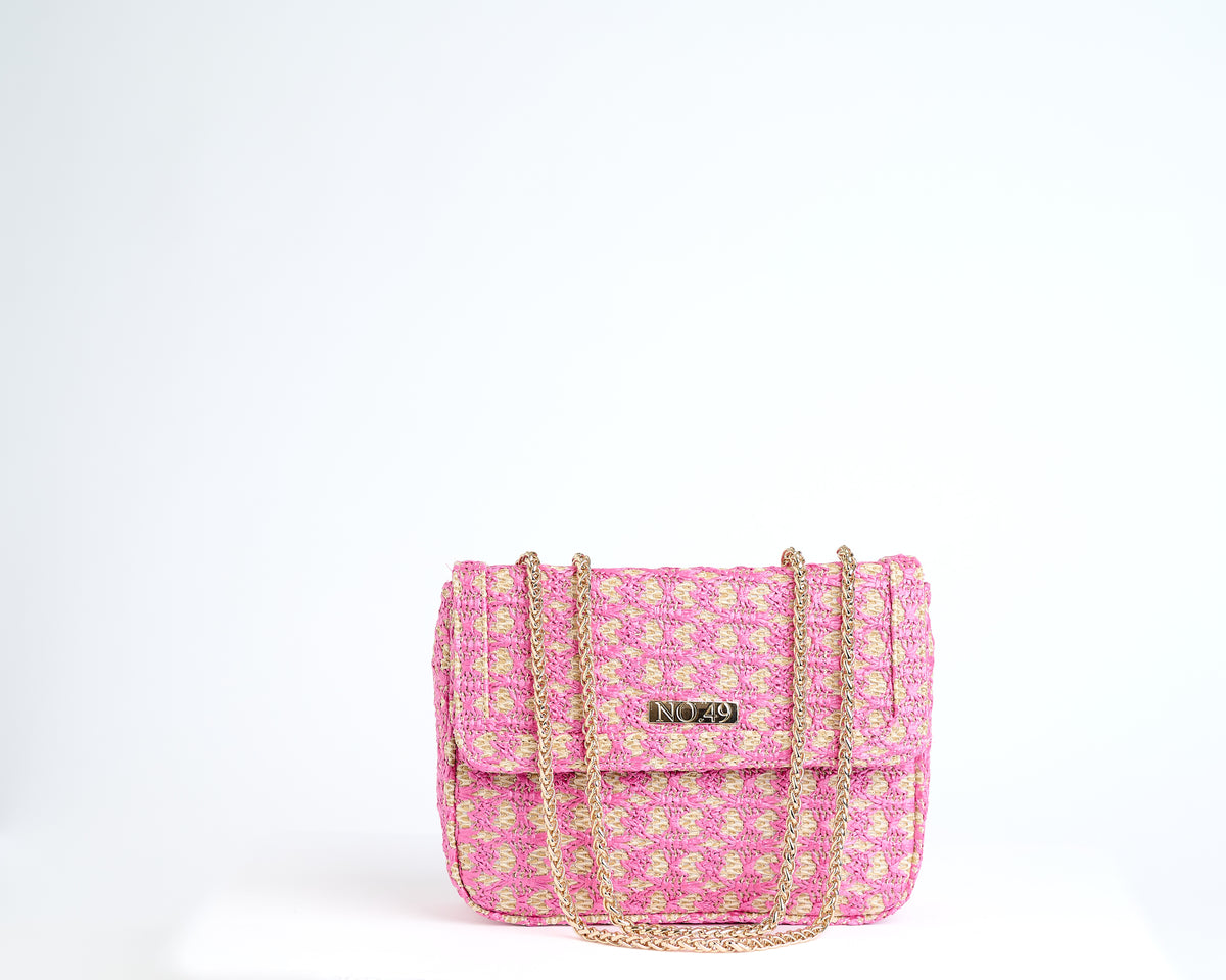 Sophia Shoulder Bag in Pink – No. 49 Handbags display picture 2